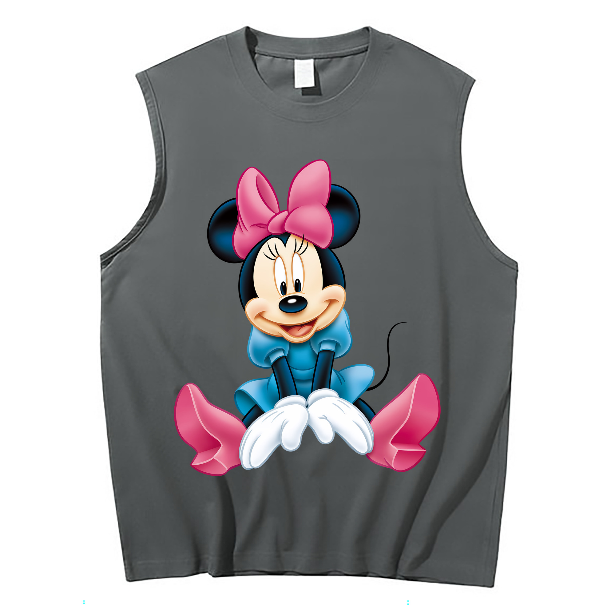 （画像用） ミッキーマウス Mickey Mouse コットン100％タンクトップ（フロントプリント）